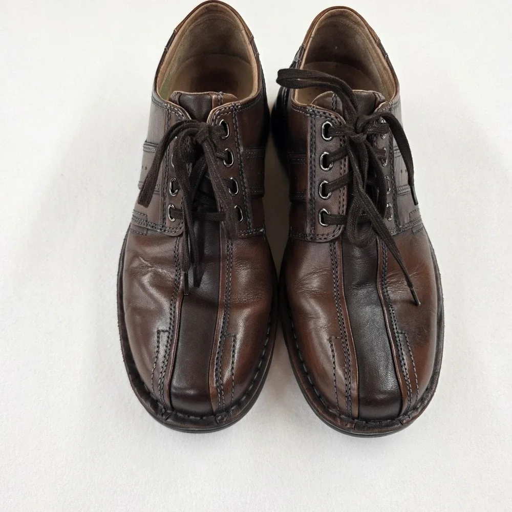 Clarks Touareg Vibe Men's Brown Leather Lace-Up Oxford Shoes 8.5M 70852